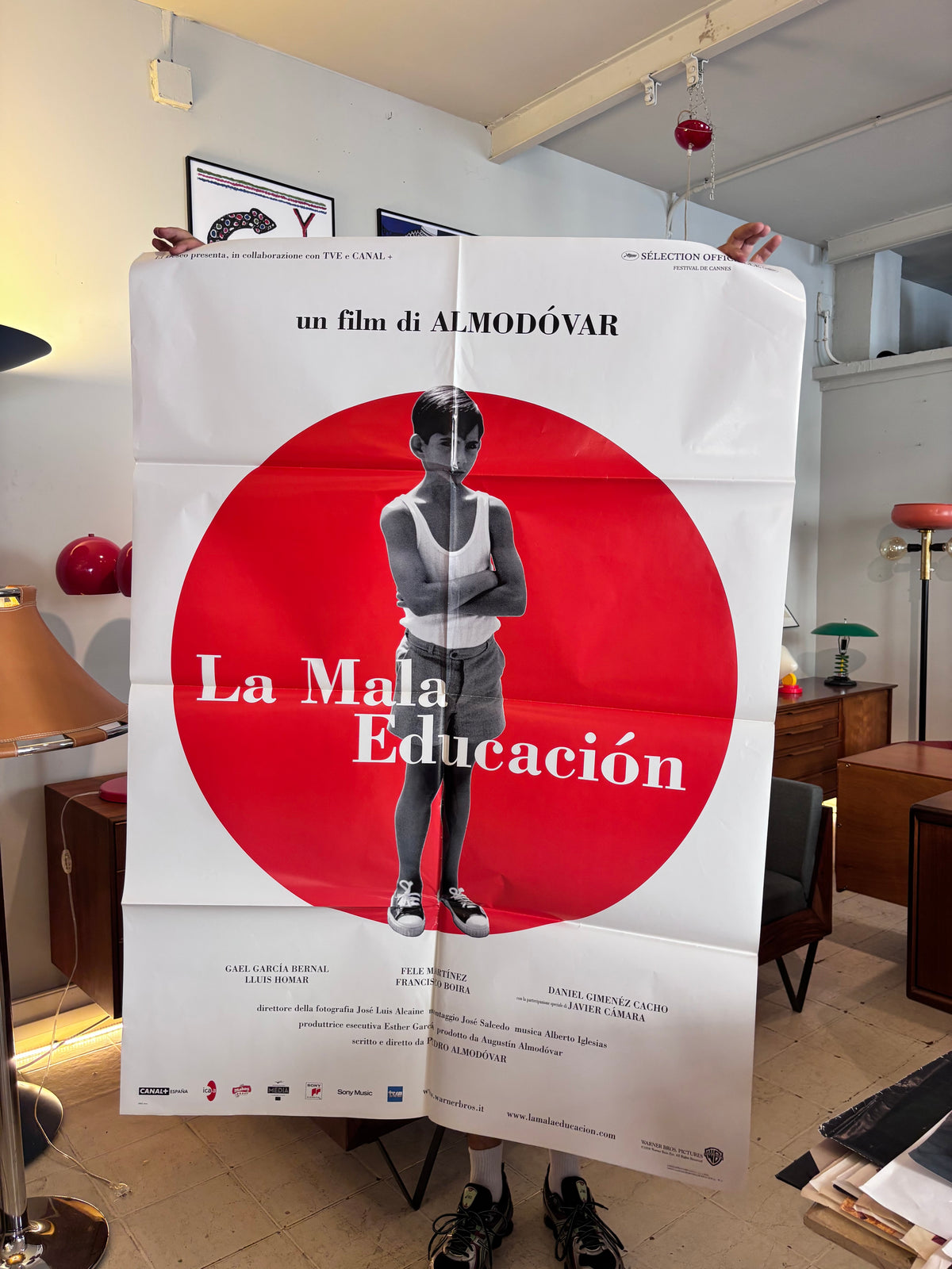 Cartel LA MALA EDUCACIÓN de Pedro Almodóvar
