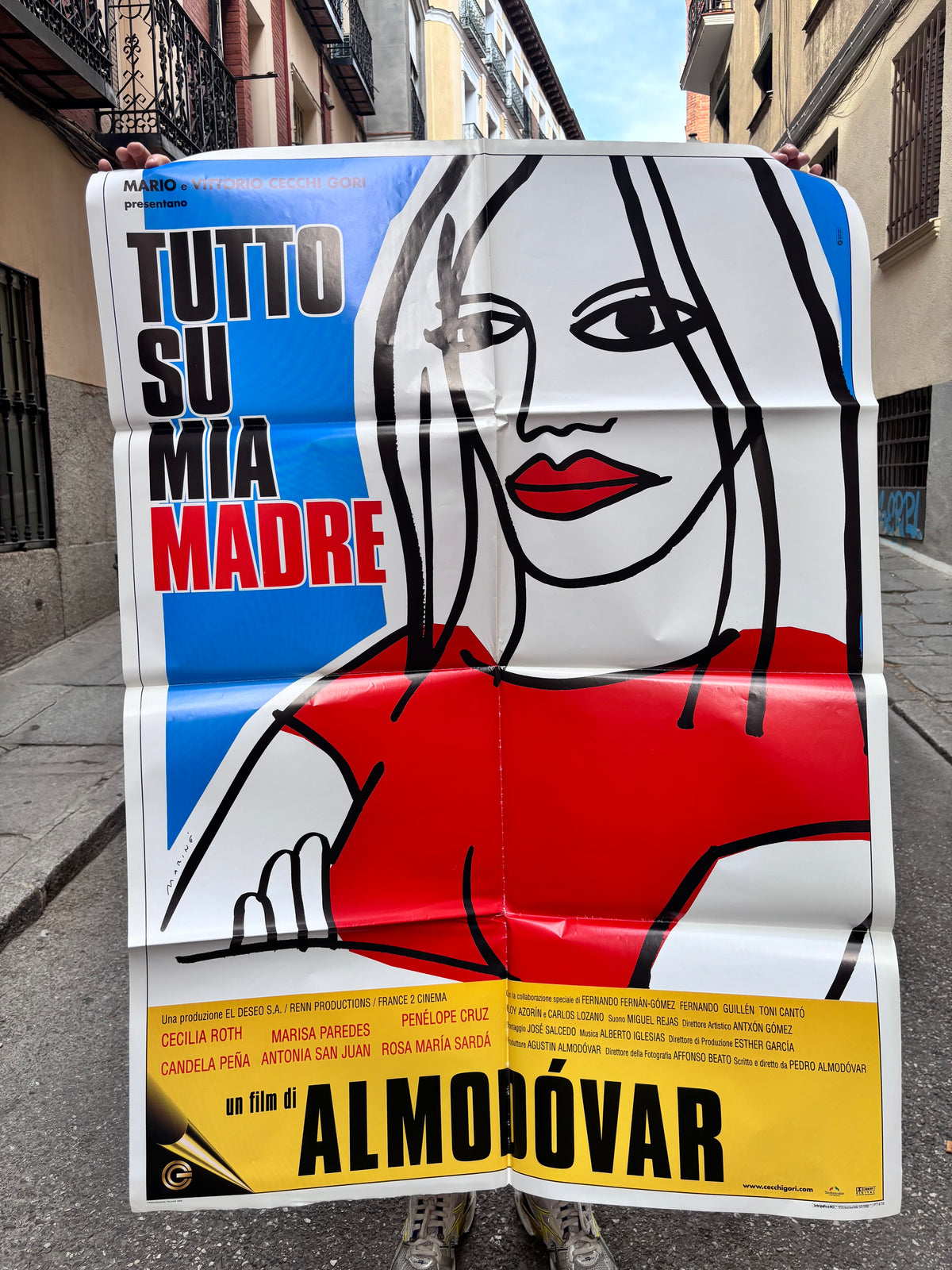Cartel TODO SOBRE MI MADRE de Pedro Almodóvar