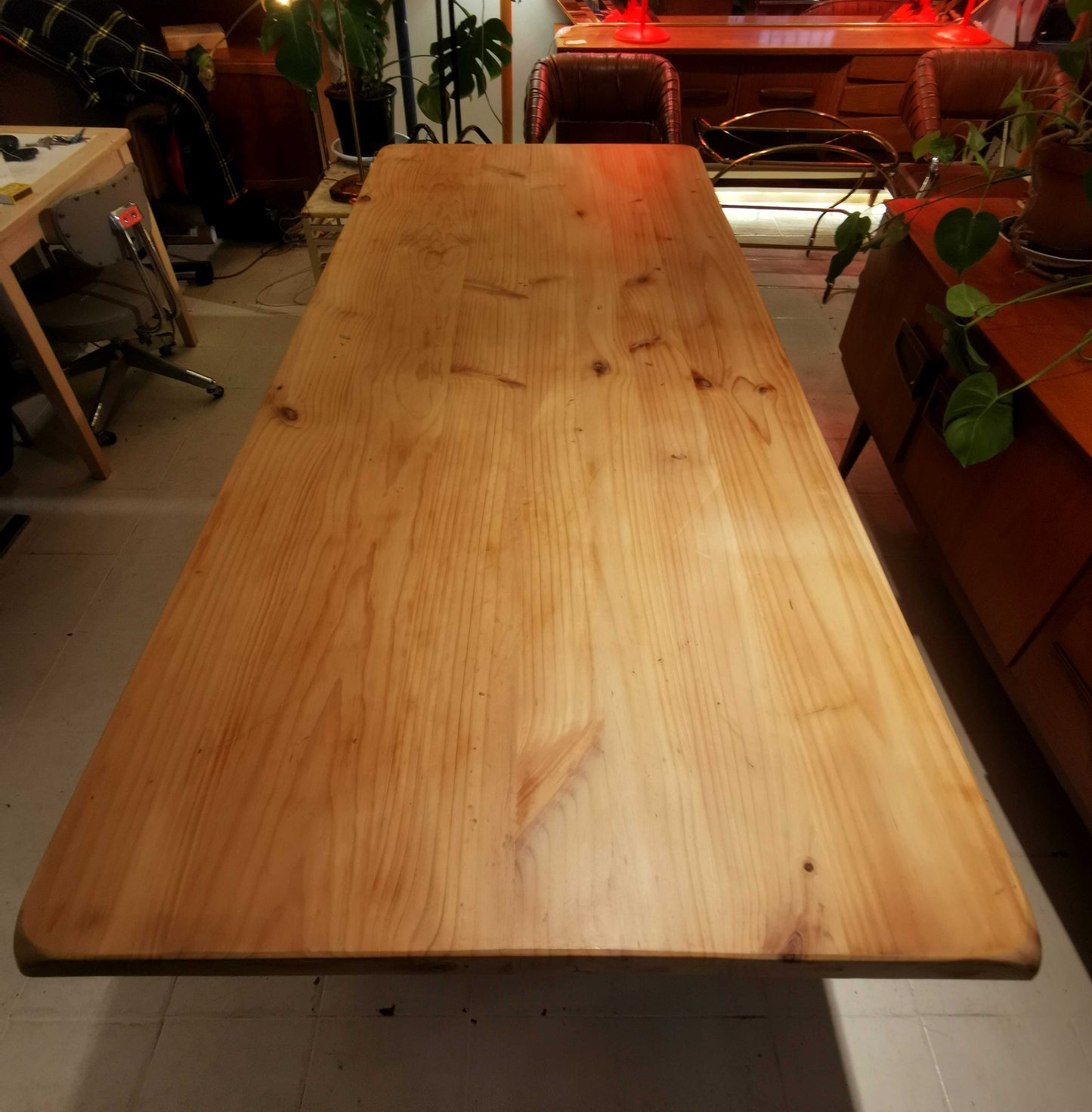 Mesa tocinera de pino