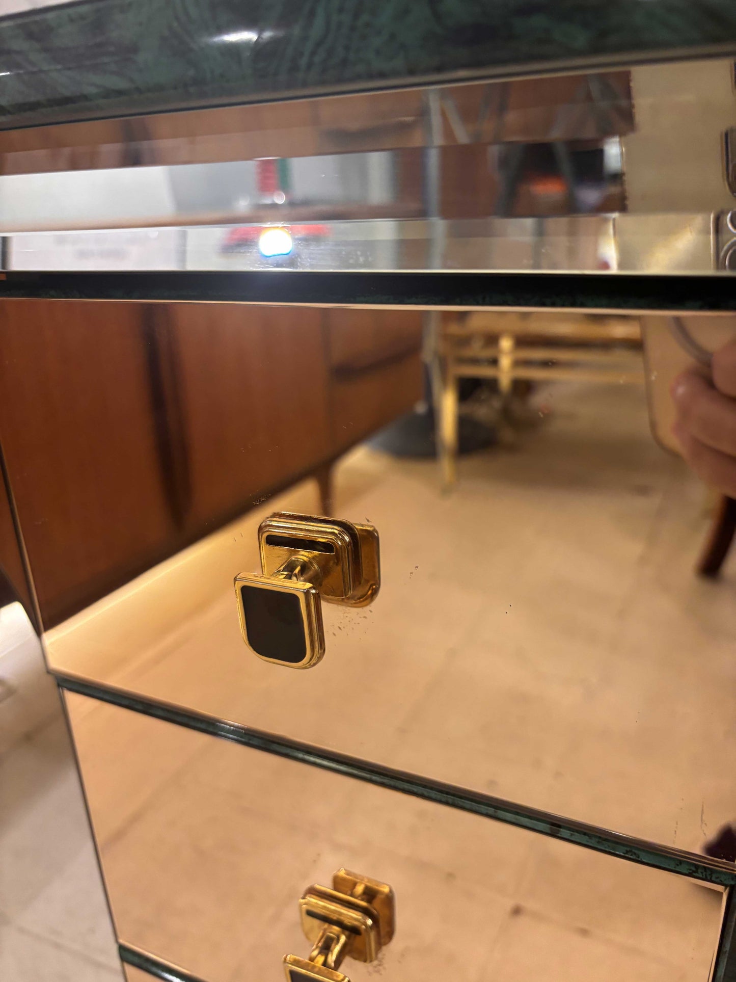 Consola de espejo estilo art decó